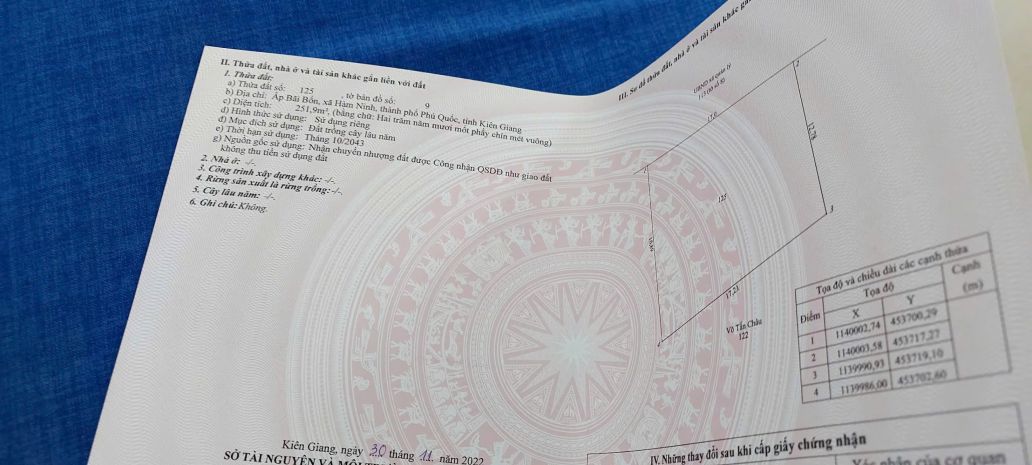 Chính chủ cần bán đất có vị trí đẹp tại hàm ninh  phú quốc 7801137
