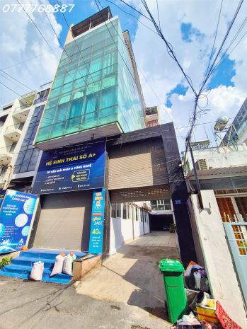 Ngộp bank bán gấp tòa nhà 8 tầng bùi đình túy hxh 6m - 7801917
