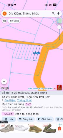 Bán đất thổ cư rẻ đẹp tại gia kiệm - thống nhất - đất ở nông 7804134