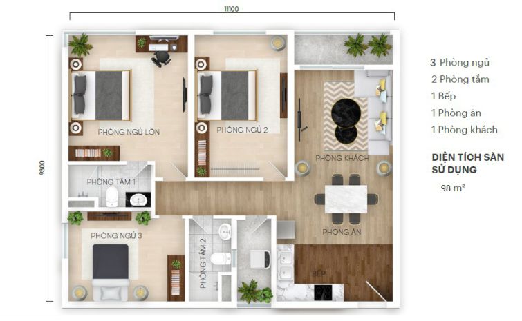Căn hộ gamuda central park trong công viên yên sở hà nội 7805245