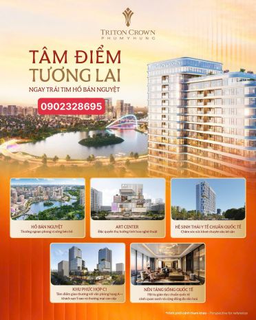 Triton crown phú mỹ hưng cách hồ bán nguyệt bao xa? 7807202