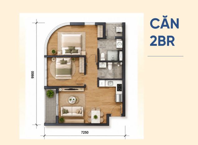 Booking chỉ 50 triệu trên vị trí  đón đầu căn hộ mặt biển 7810621