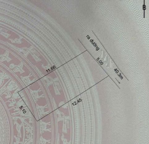 Đất kiệt 3m thông 40m ra ô tô, gần tiểu la, 60.3m2, ngang 7811962