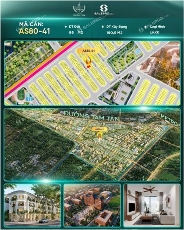 Kính gửi anhchị thông tin căn: mã căn: as80-41 nhà phố 7812032