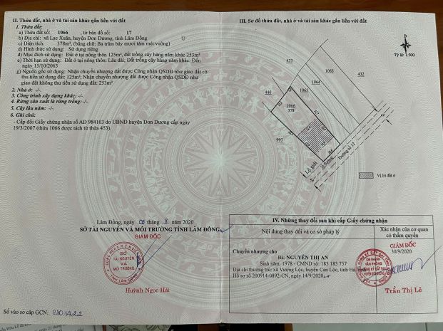 Chính chủ cần bán miếng đất khu kinh tế mới châu sơn, xã dr 7812489