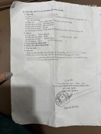 Bán nhà mặt tiền kinh doanh kế lê văn quới bình tân ngang 7812498