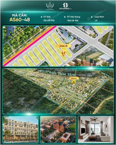 Kính gửi anhchị thông tin căn: mã căn: as60-48 nhà phố 7813938