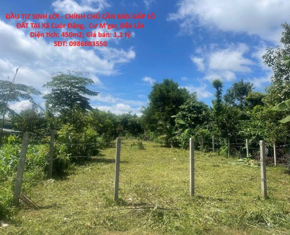 Đầu tư sinh lời - chính chủ cần bán gấp lô đất tại xã cuôr 7817828