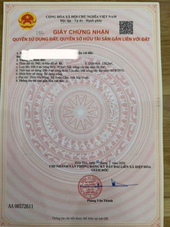 Siêu phẩm xuân cẩm  bắc ninh -  120,3 m²  50trm²  đất 7817952