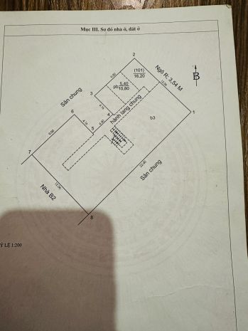 Tập thể tầng 1 thạch bàn 1.9 tỷ 40m hai mặt ngõ 7818055